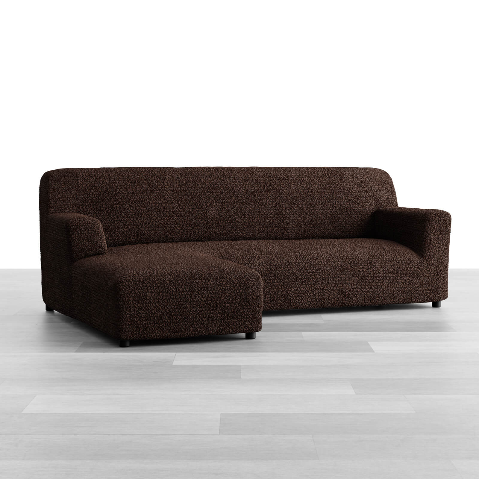 Microfibra - Funda Sofa L Izquierdo Dark Chocolate