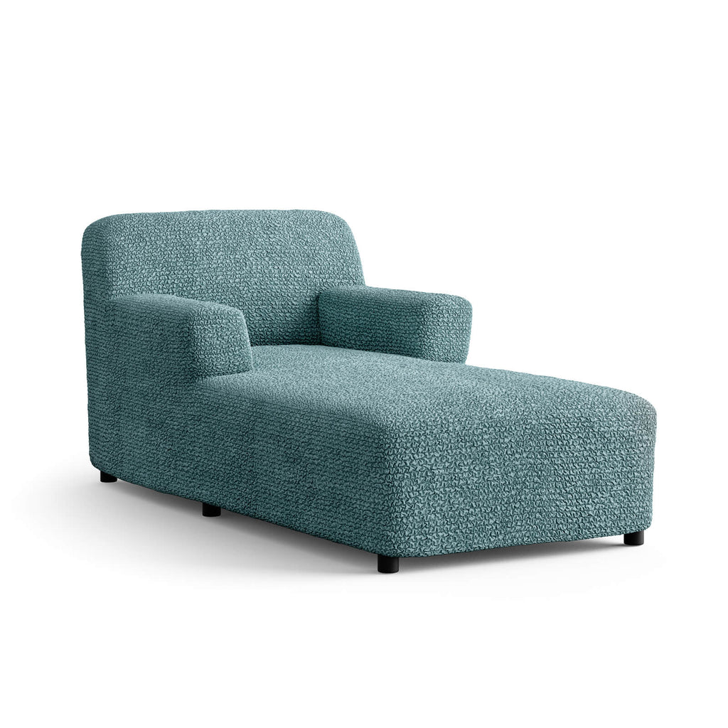 Microfibra - Funda Chaise Lounge Green Emerald