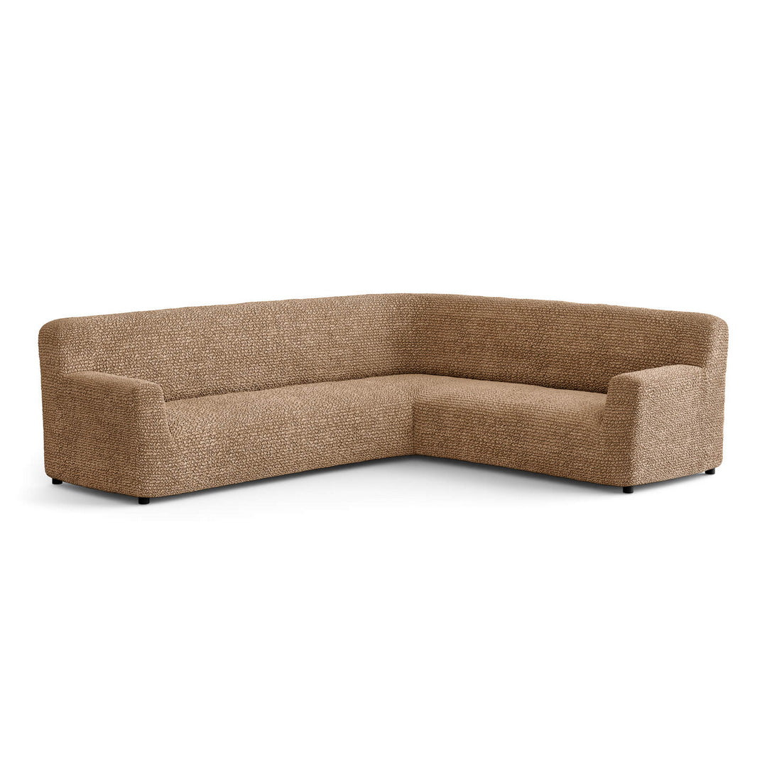 Microfibra - Funda Sofa Esquinero Camel