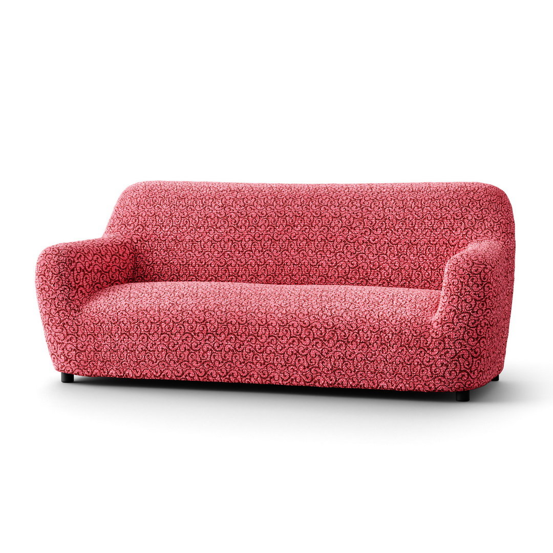 Printed Microfibra - Funda Sofa 3 cuerpos Berry