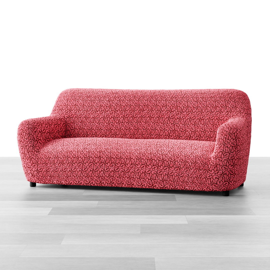 Printed Microfibra - Funda Sofa 3 cuerpos Berry