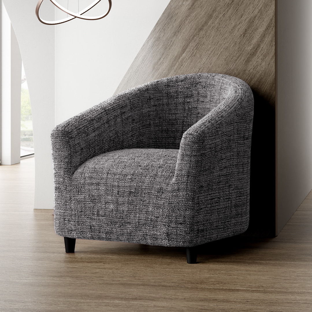 Printed Microfibra - Funda Poltrona Black Pepper