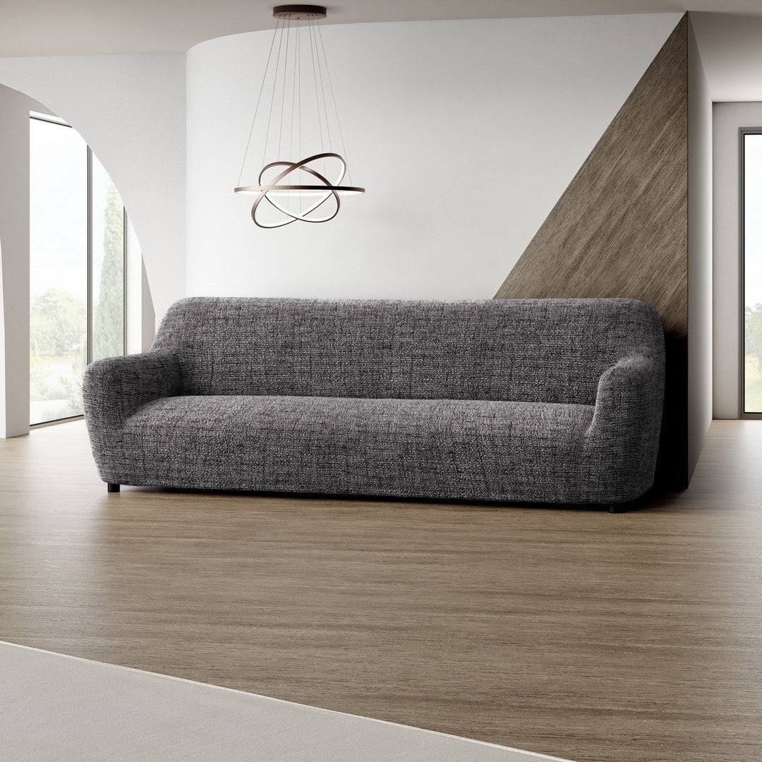 Printed Microfibra - Funda Sofa 4 cuerpos Black Pepper