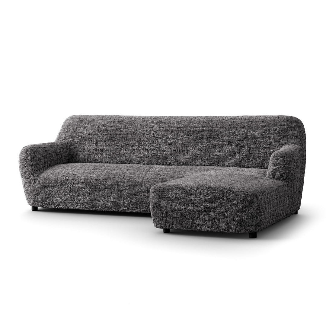 Printed Microfibra - Funda Sofa L Derecho Black Pepper