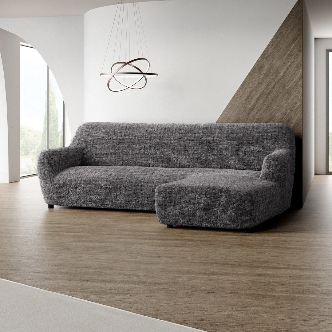 Printed Microfibra - Funda Sofa L Derecho Black Pepper