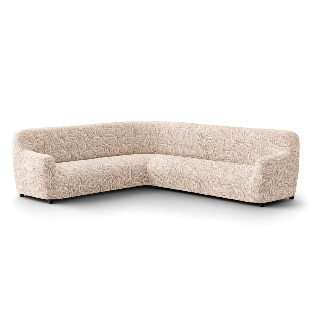 Printed Microfibra - Funda Sofa Esquinero Ambar