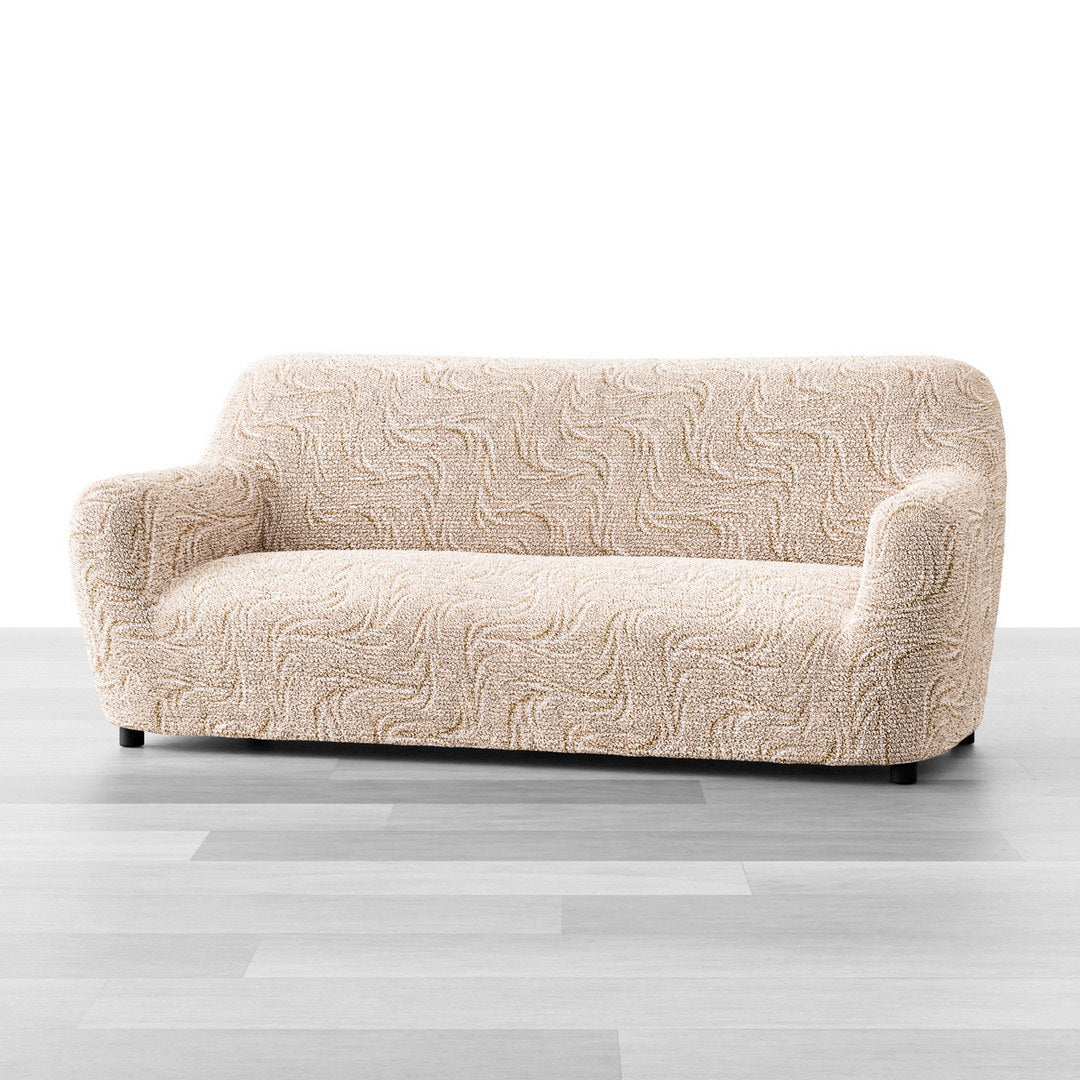 Printed Microfibra - Funda Sofa 3 cuerpos Ambar