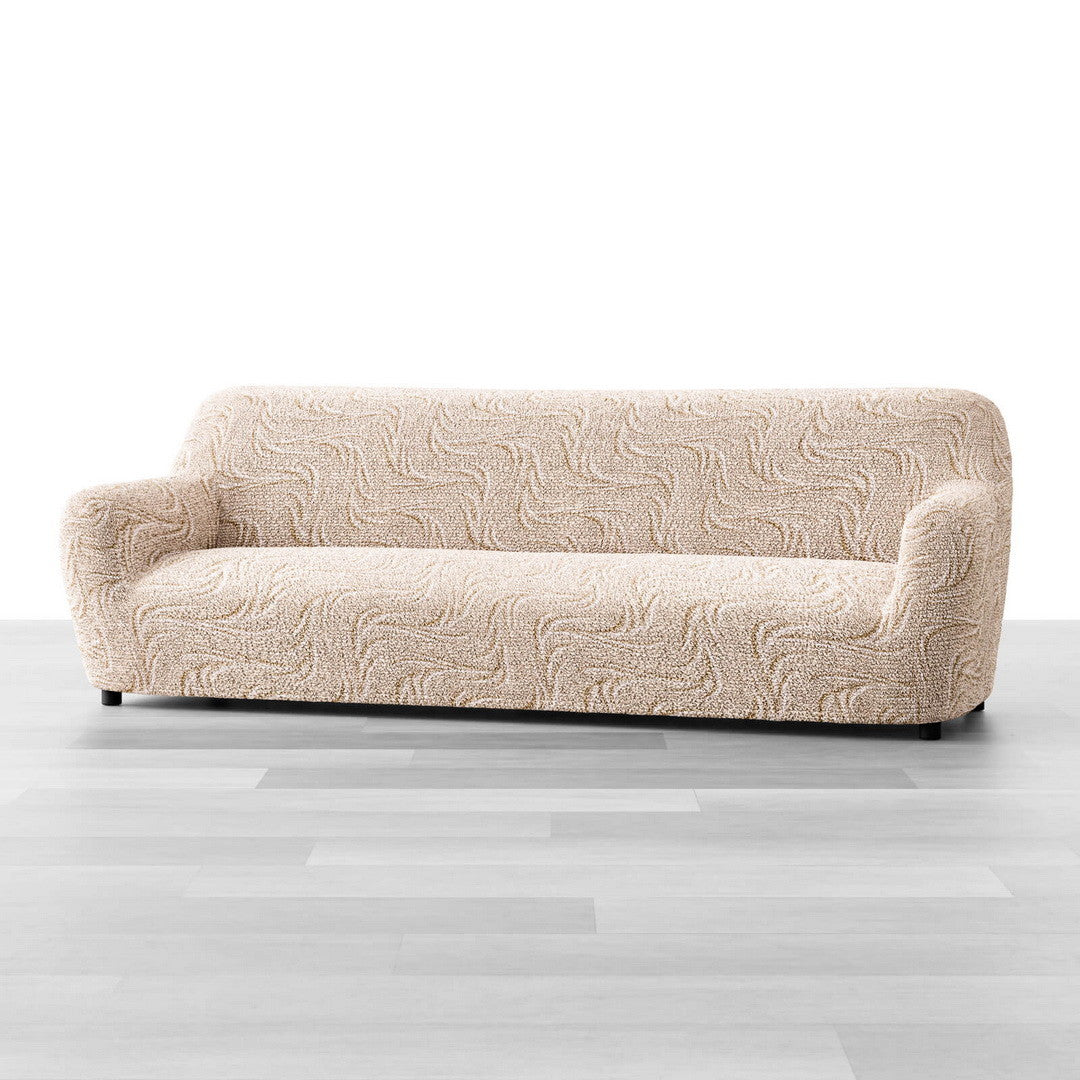Printed Microfibra - Funda Sofa 4 cuerpos Ambar