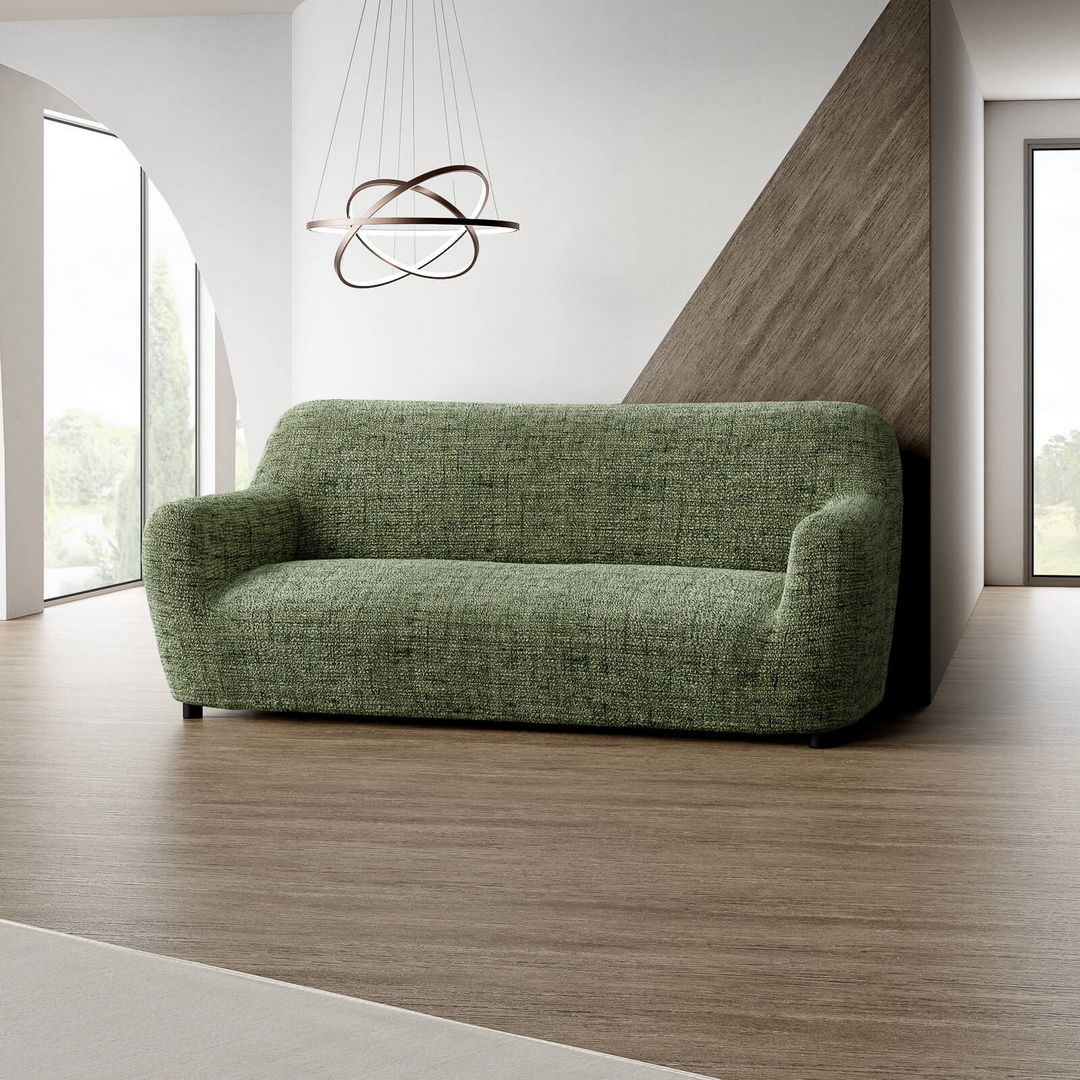 Printed Microfibra - Funda Sofa 3 cuerpos Olive