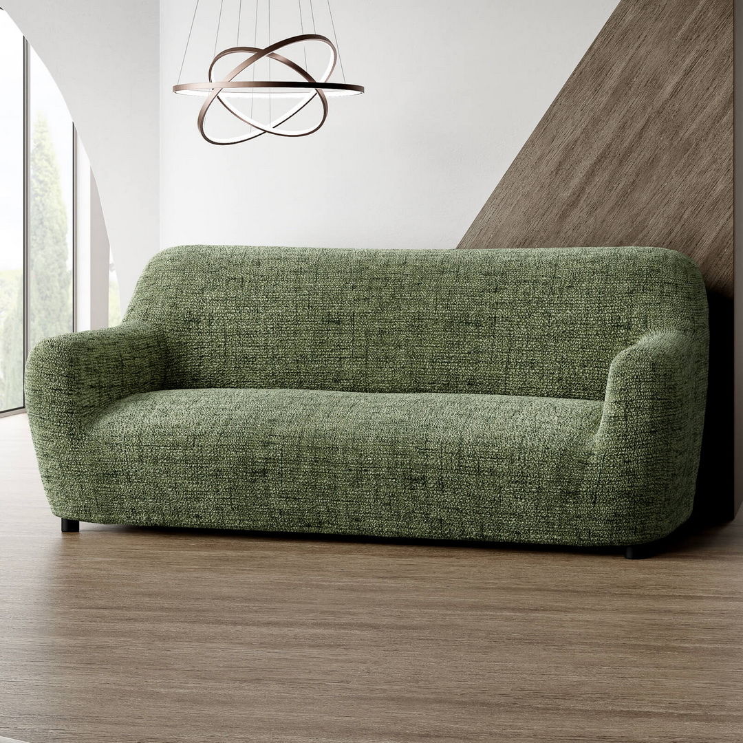 Printed Microfibra - Funda Sofa 3 cuerpos Olive