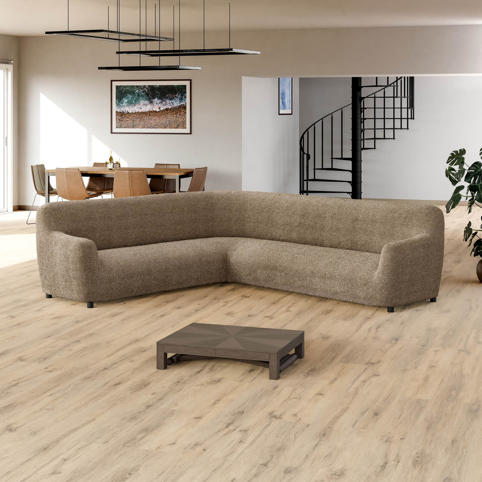 Printed Microfibra - Funda Sofa Esquinero Sienna