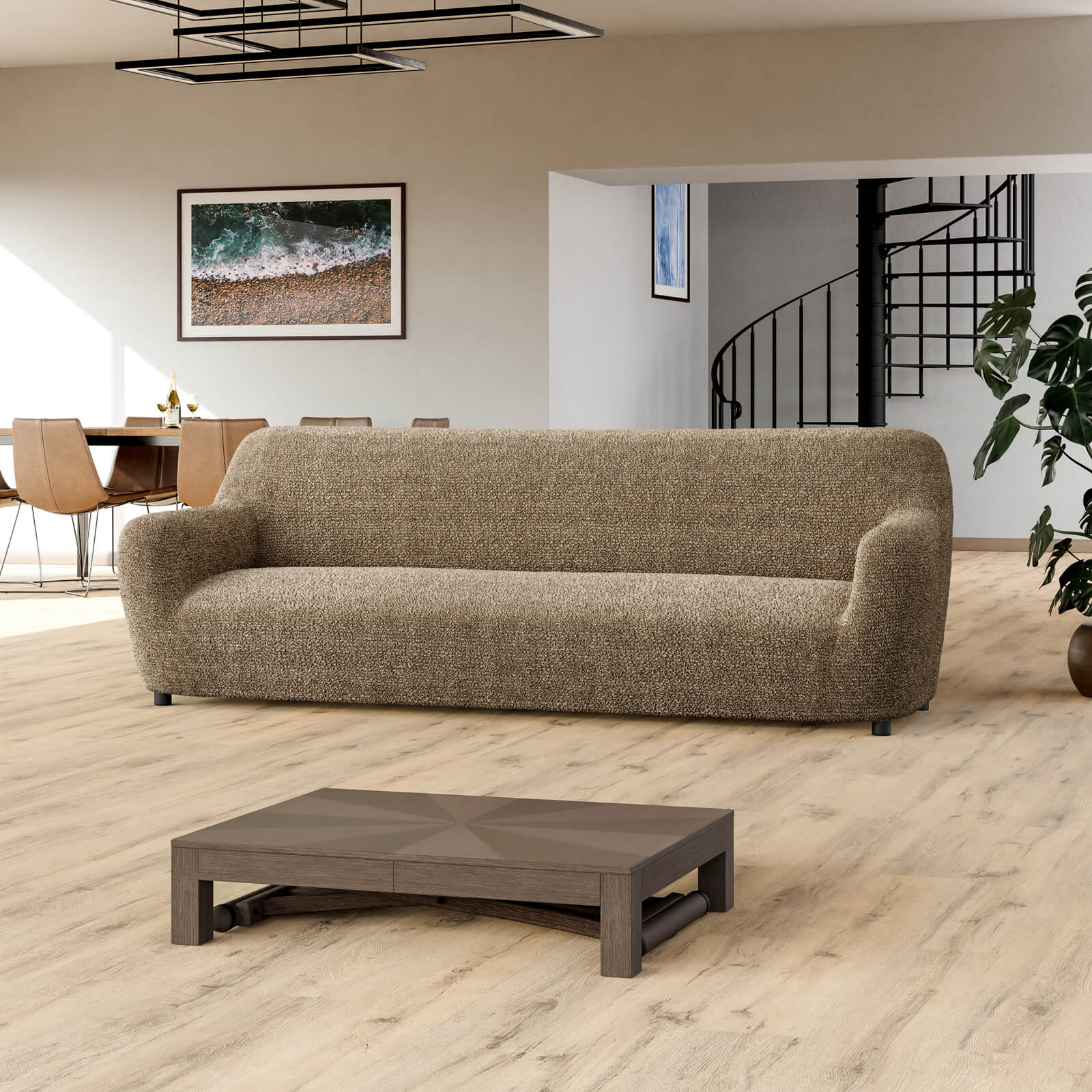 Printed Microfibra - Funda Sofa 4 cuerpos Sienna