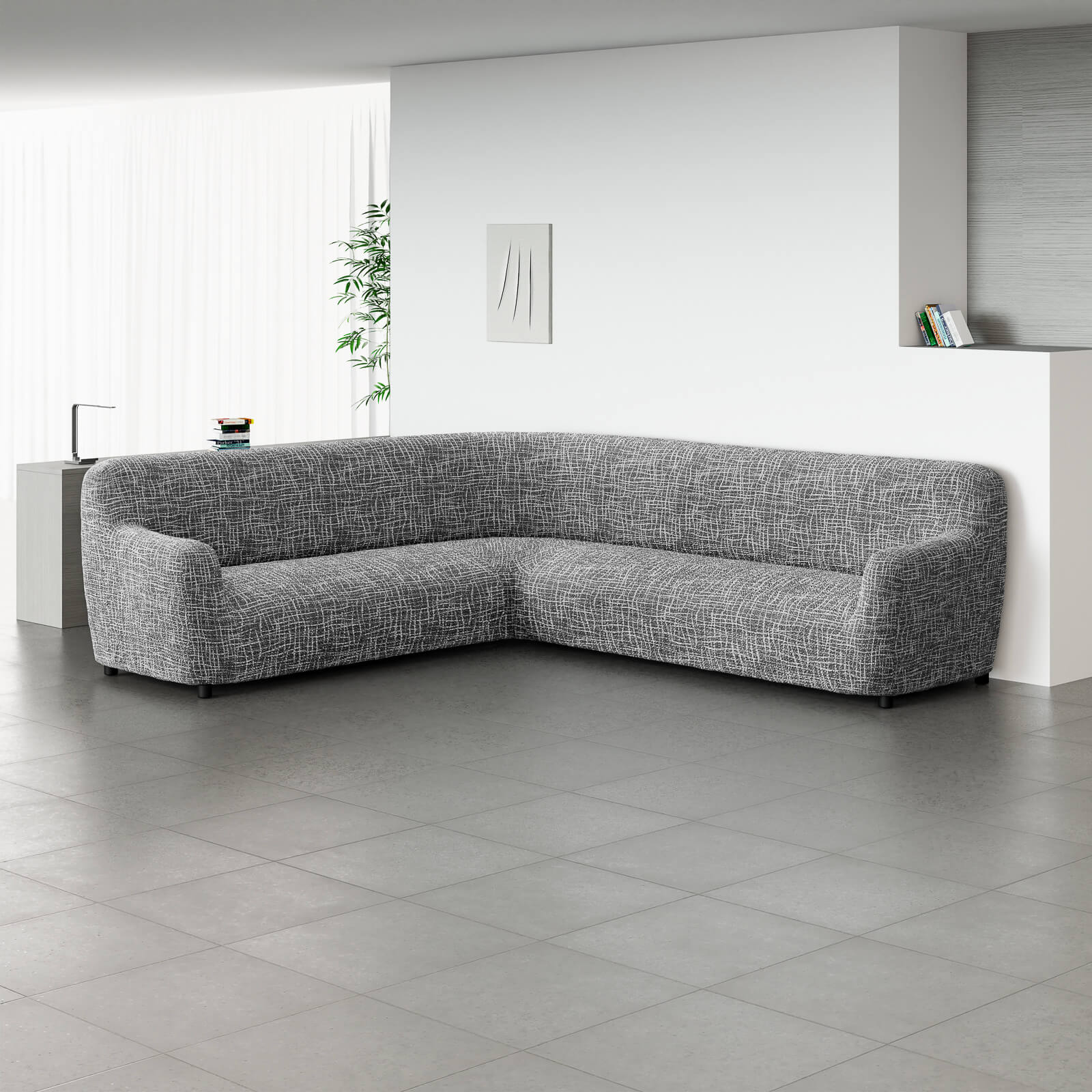 Printed Microfibra - Funda Sofa Esquinero Twilight