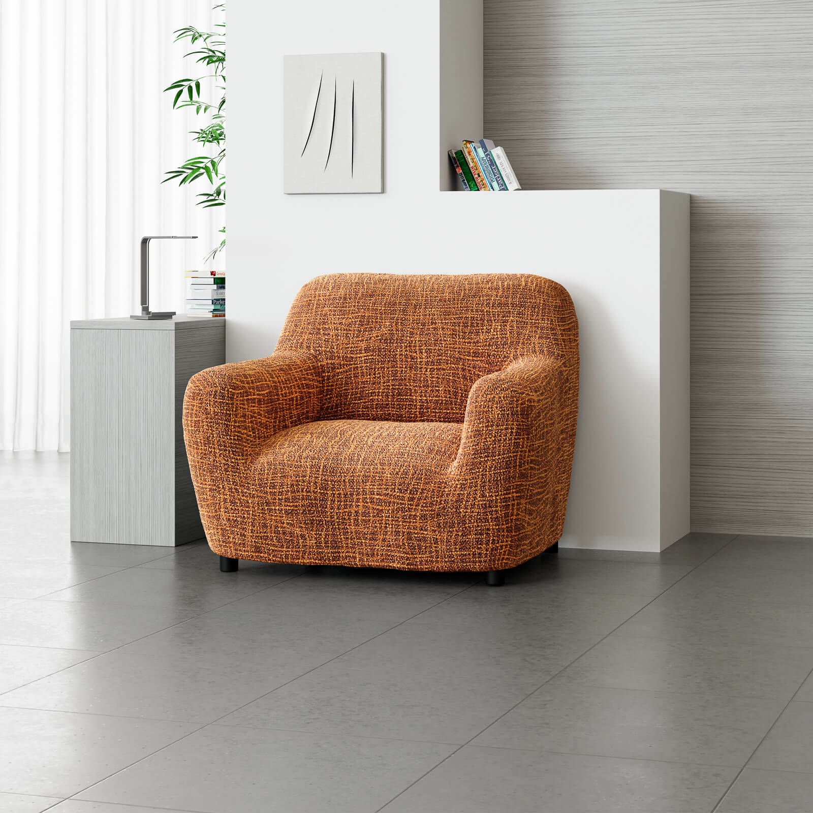 Printed Microfibra - Funda Sillon Bronze