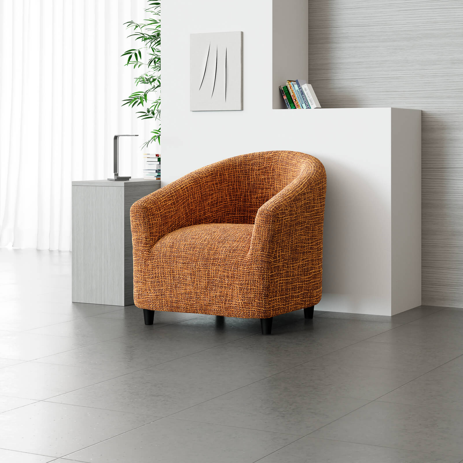 Printed Microfibra - Funda Poltrona Bronze