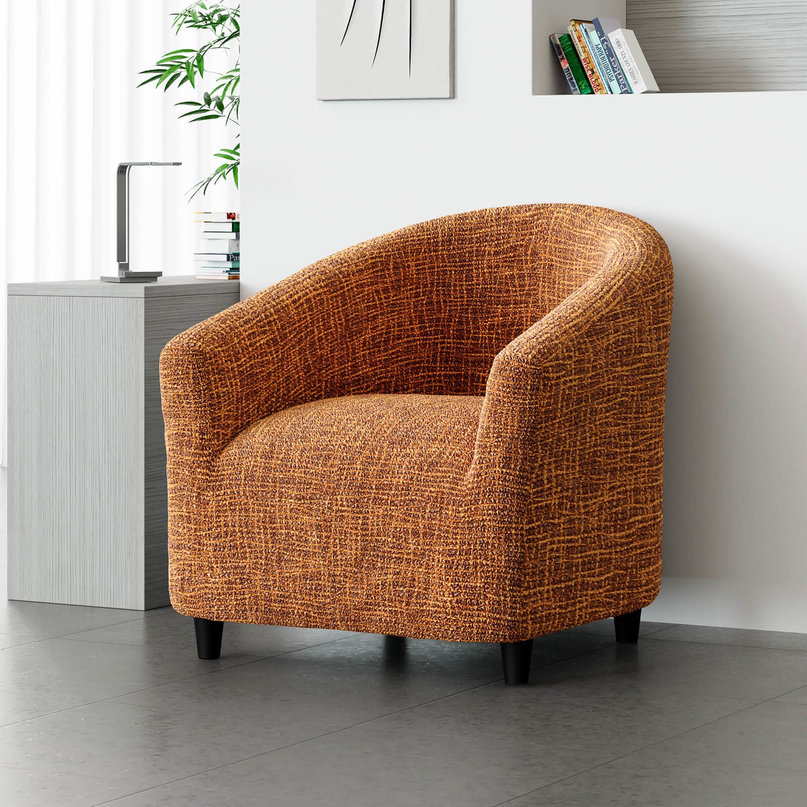 Printed Microfibra - Funda Poltrona Bronze