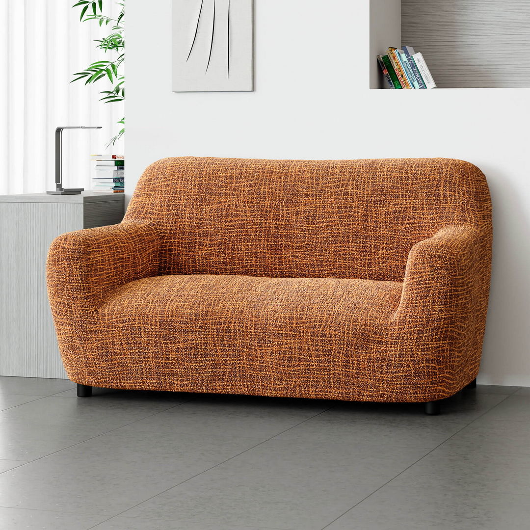 Printed Microfibra - Funda Sofa 2 cuerpos Bronze