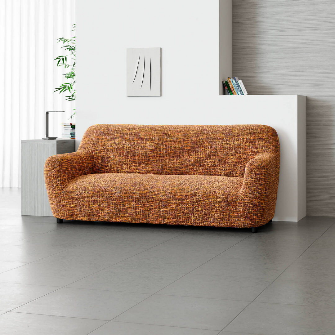 Printed Microfibra - Funda Sofa 3 cuerpos Bronze