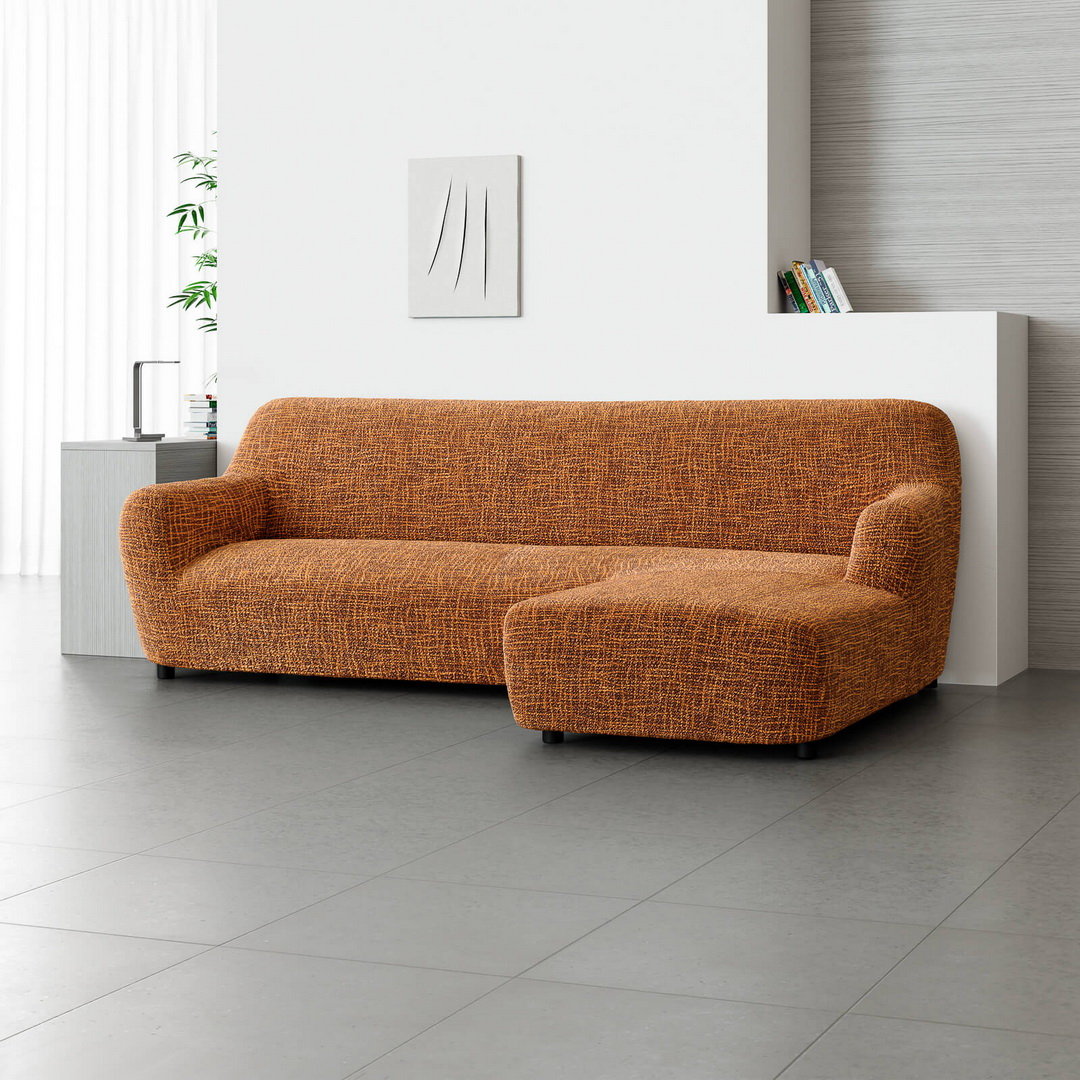 Printed Microfibra - Funda Sofa L Derecho Bronze