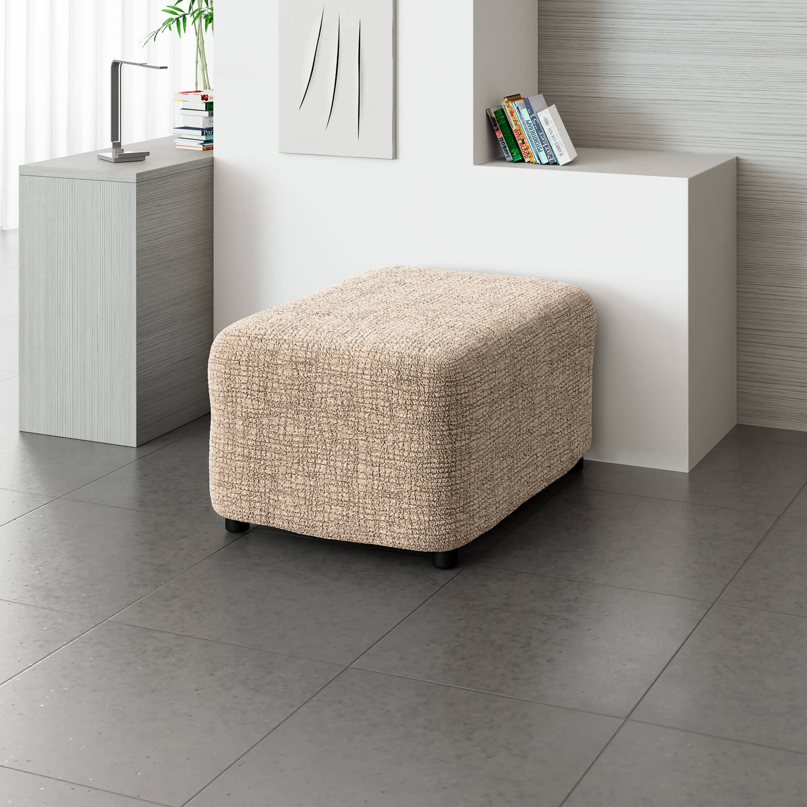 Printed Microfibra - Funda Ottomana Light