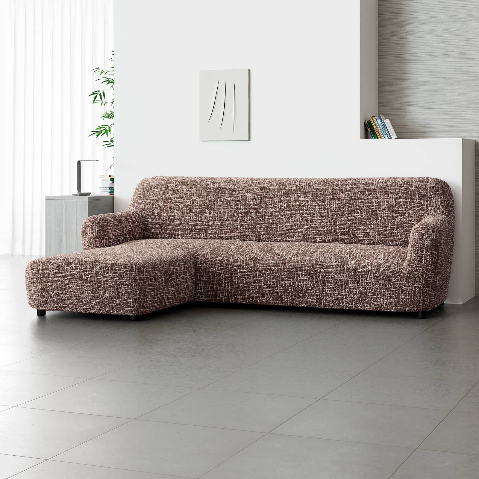 Printed Microfibra - Funda Sofa L Izquierdo Warm