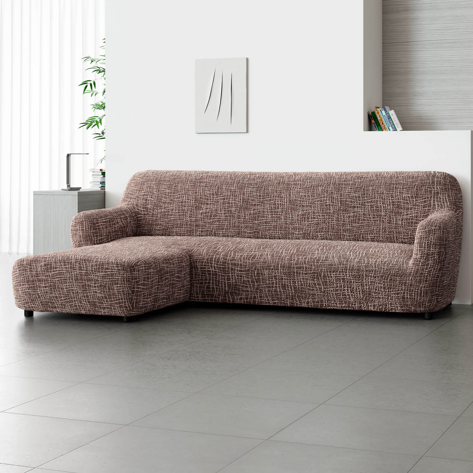 Printed Microfibra - Funda Sofa L Izquierdo Warm