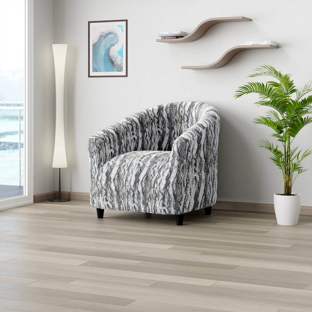 Printed Microfibra - Funda Poltrona Marble