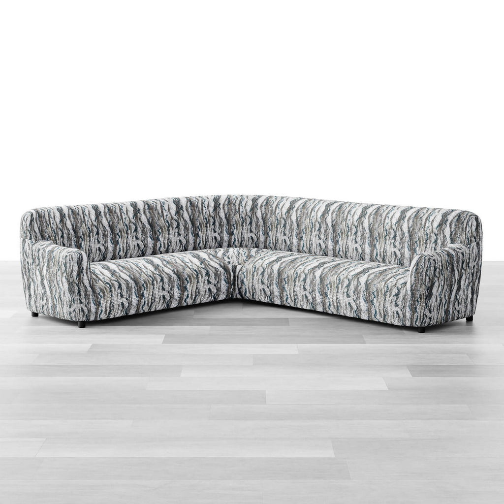 Printed Microfibra - Funda Sofa Esquinero Marble