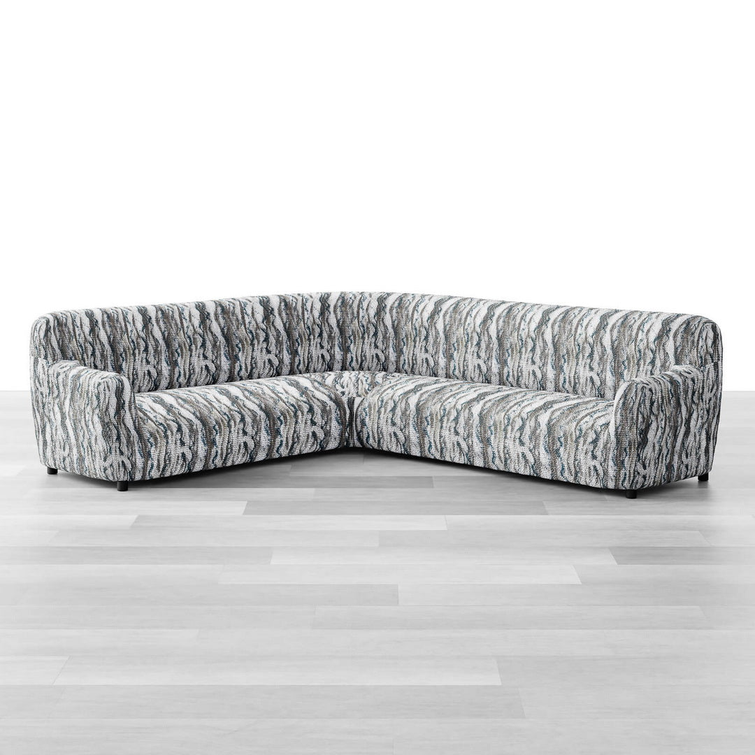 Printed Microfibra - Funda Sofa Esquinero Marble