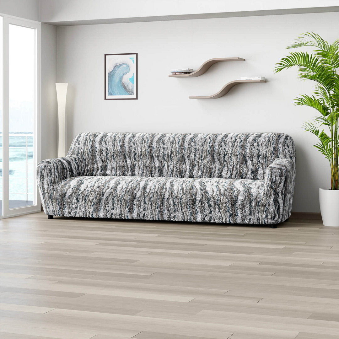 Printed Microfibra - Funda Sofa 4 cuerpos Marble