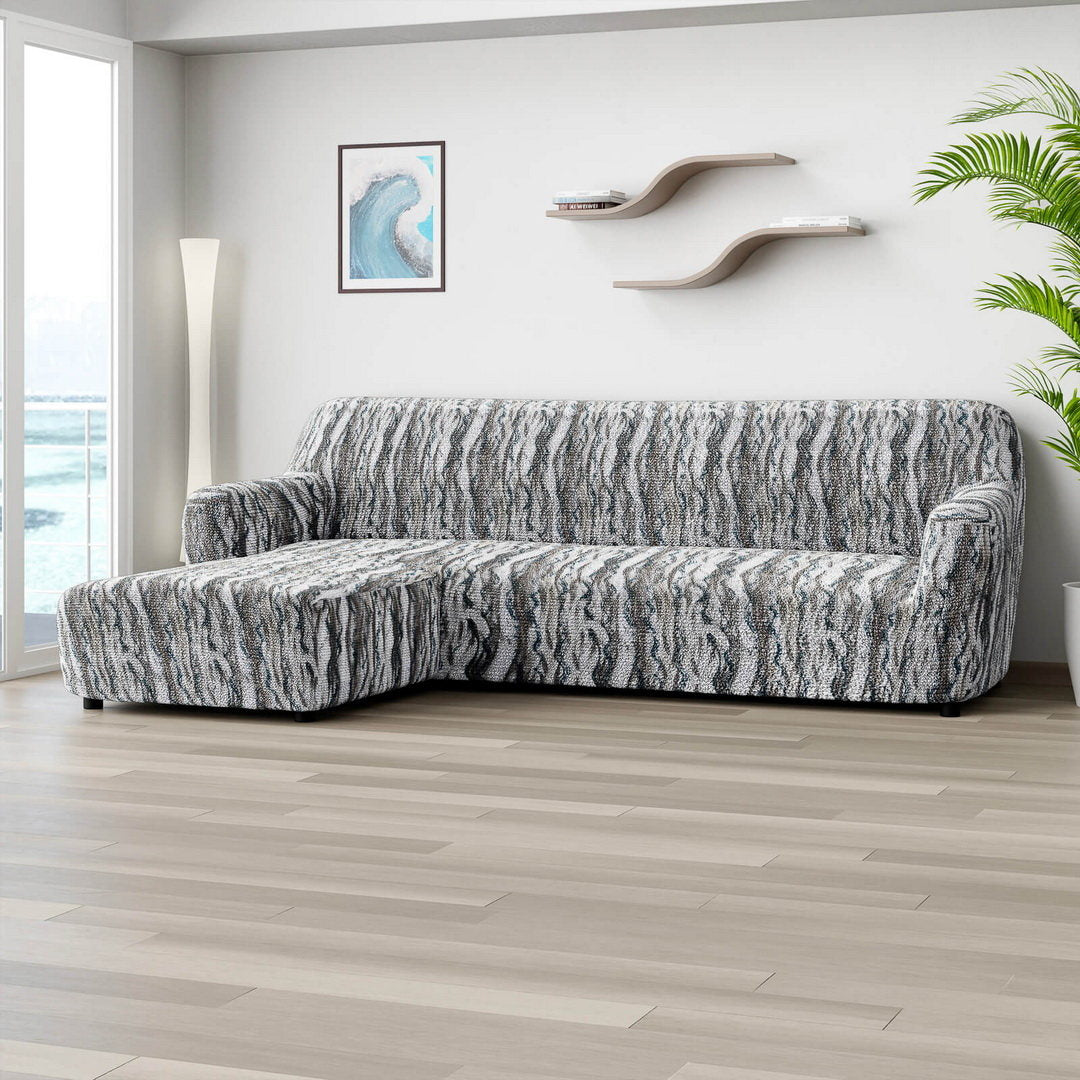 Printed Microfibra - Funda Sofa L Izquierdo Marble