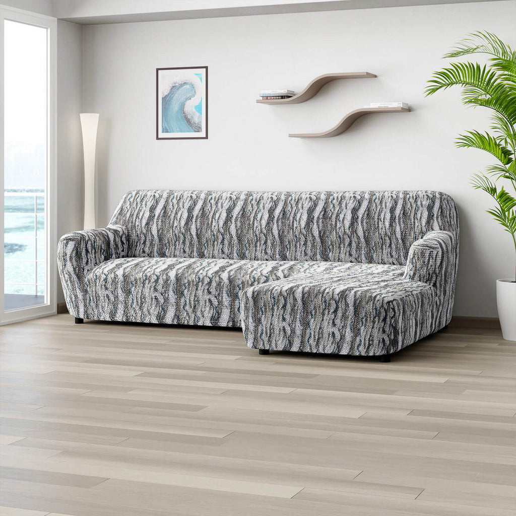 Printed Microfibra - Funda Sofa L Derecho Marble