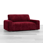Velvet - Funda Sofa 2 cuerpos Bordeaux