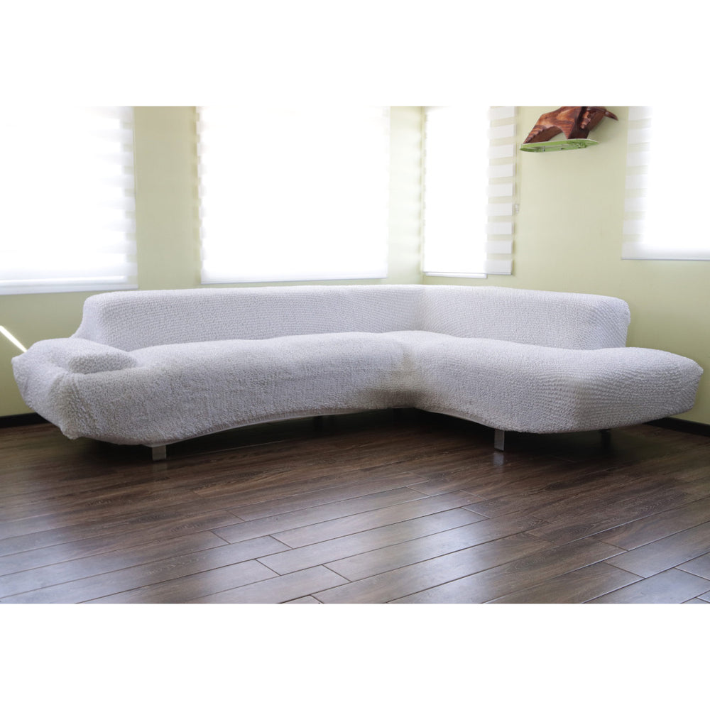 Microfibra - Funda Sofa Esquinero White