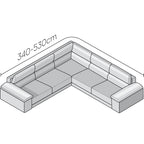 Microfibra - Funda Sofa Esquinero Camel