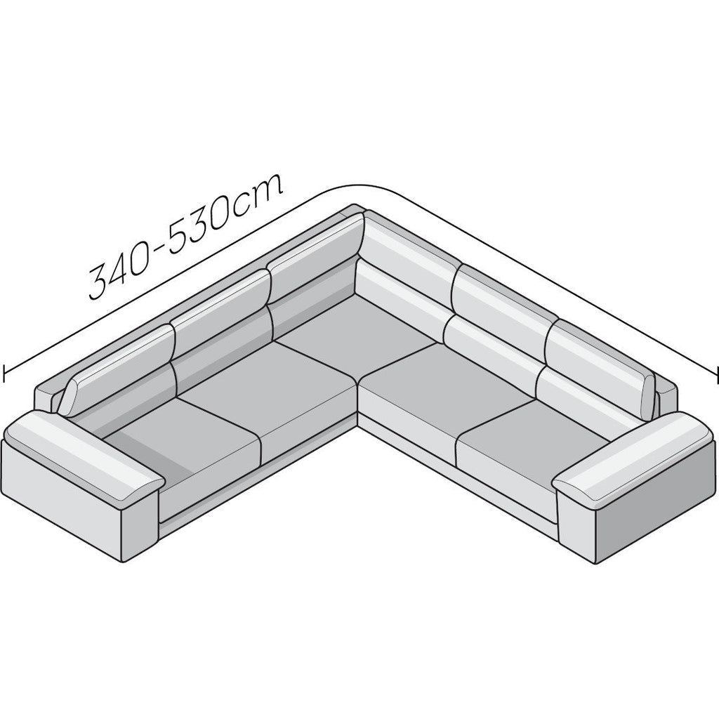 Printed Microfibra - Funda Sofa Esquinero Marble