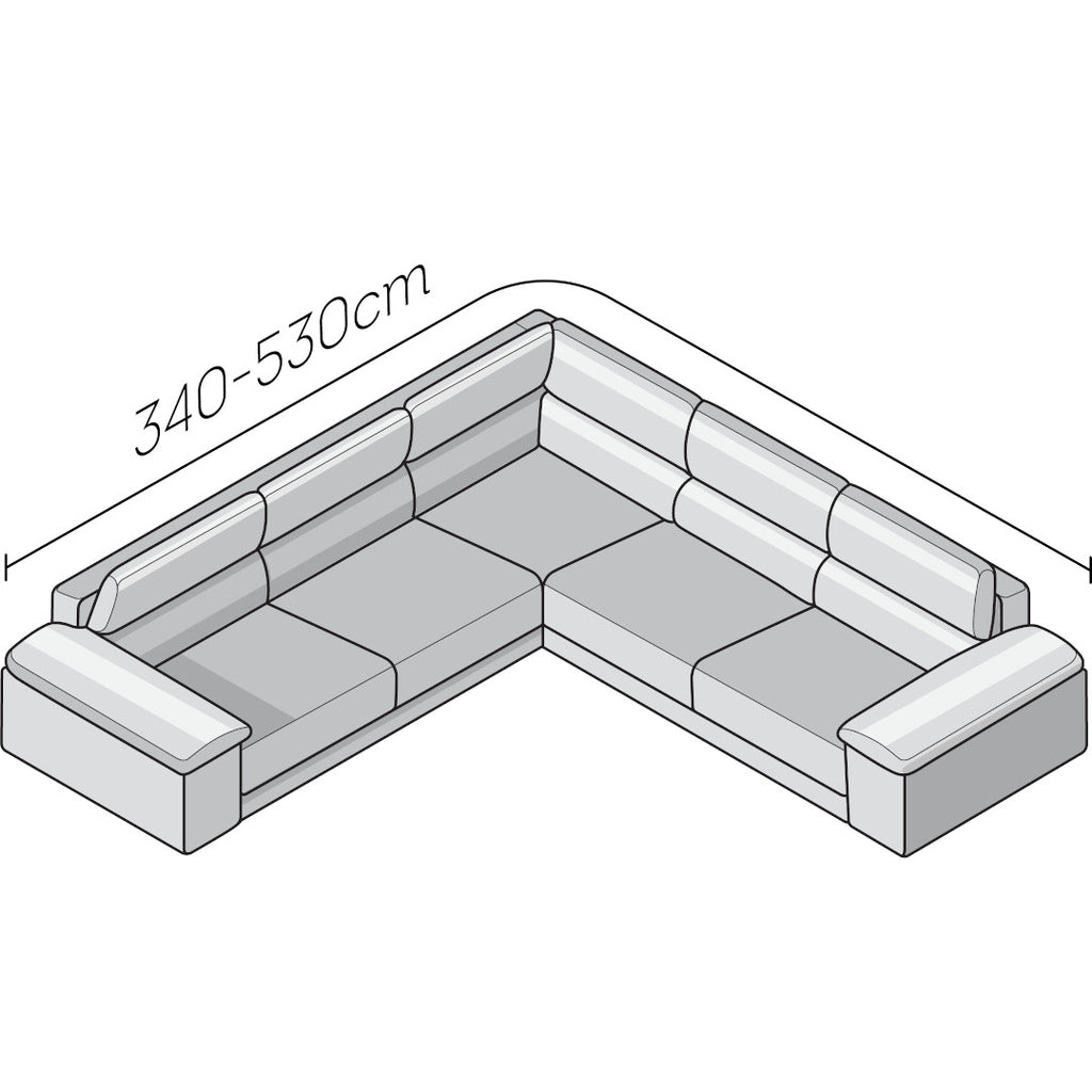 Microfibra - Funda Sofa Esquinero White