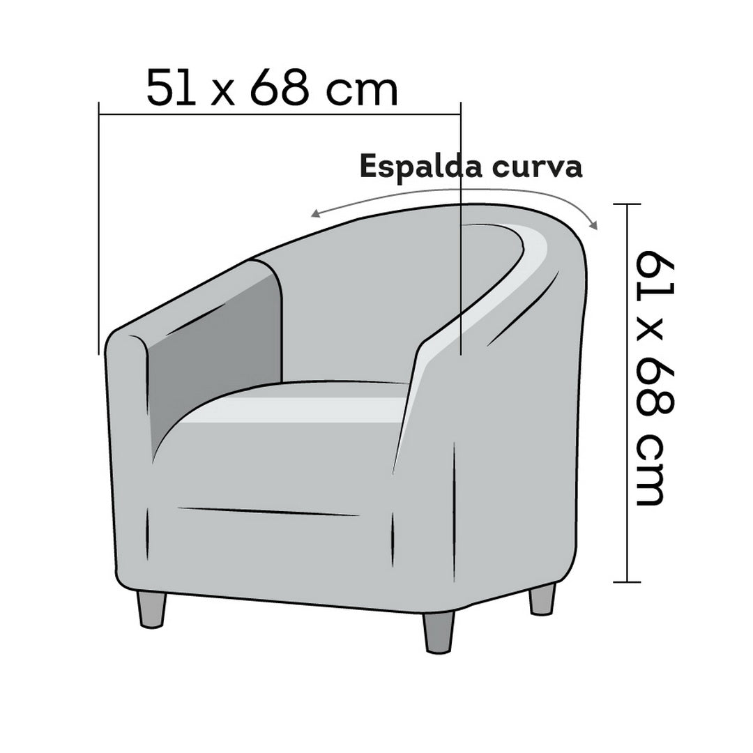 Printed Microfibra - Funda Poltrona Bronze